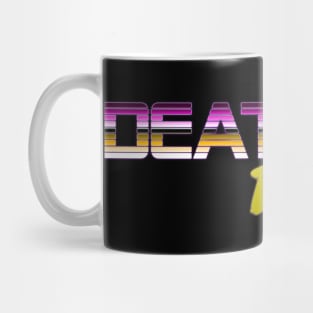 Death By Neon Logo Design - Official Product Color 4 - cinematic synthwave / horror / berlin school / retrowave / dreamwave t-shirt Mug